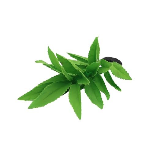 DVHEY 2-Pack 12 Inch Aquarium Silk Aquarium Plants, Artificial Plastic Plant for Small Tank, Goldfish, Fish Hides (Green A, 12 Inch) - Image 4