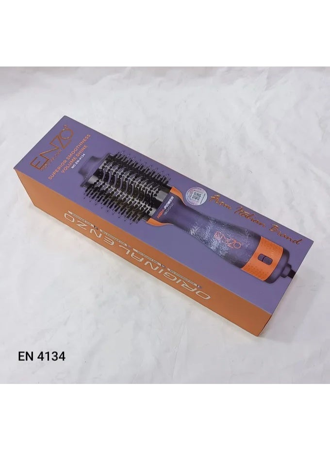 ENZO Professional ENZO EN-4134 3-in-1 Electric Hair Styling Comb – Italian Brand | Negative Ion Technology | Fast Drying, Curling, Straightening & Volumizing - Intl Version - Purple - Image 2