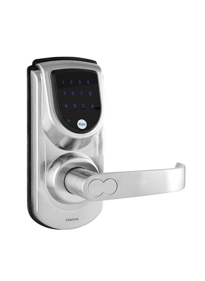 Yale Yale YDME50 Digital Door Lock – Smart Keyless Entry with PIN Code, RF Card & Mechanical Key – Auto Lock, Low Battery Alert, Emergency Power Supply – Zinc Body, Silver Finish  - Image 2