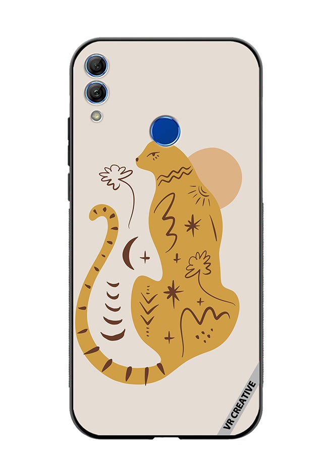 VR CREATIVE Protective Case Cover For Honor 10 Lite Boho Cute Leopard Animal Design Multicolour