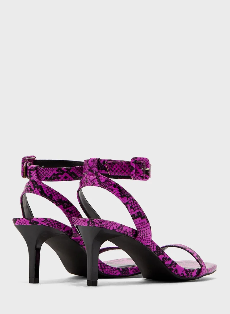 Miss Selfridge Shakira Ankle Strap High Heel Sandal