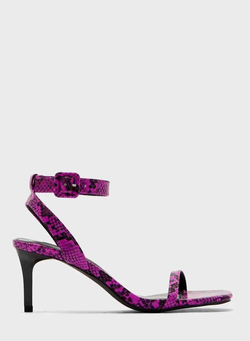Miss Selfridge Shakira Ankle Strap High Heel Sandal