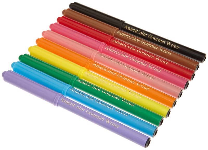 AmeriColor Gourmet Writer Food Decorator Pens Assorted Colors Set of 10 - Image 3