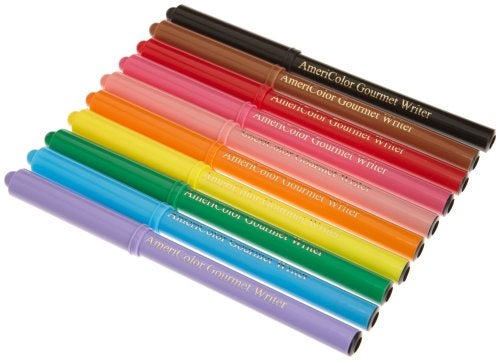 AmeriColor Gourmet Writer Food Decorator Pens Assorted Colors Set of 10 - Image 1