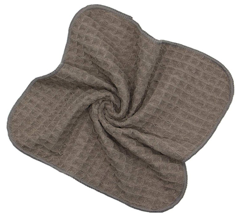 VeraSong Microfiber Kitchen Cleaning Cloth Thick Dish Rags Waffle Weave Washcloths Dish Cloths Ultra Absorbent Odor Free 12inch X 12inch 6 Pack Gray - Image 5