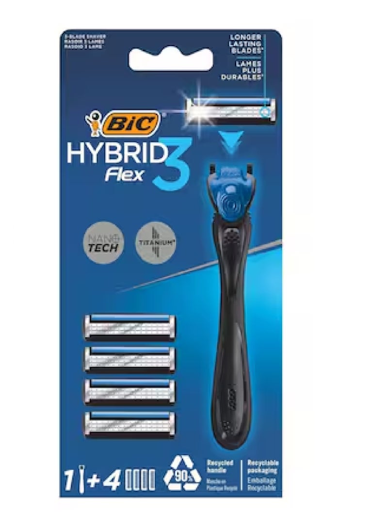 BIC HYBRIDFLEX3 4UP  SHAVER