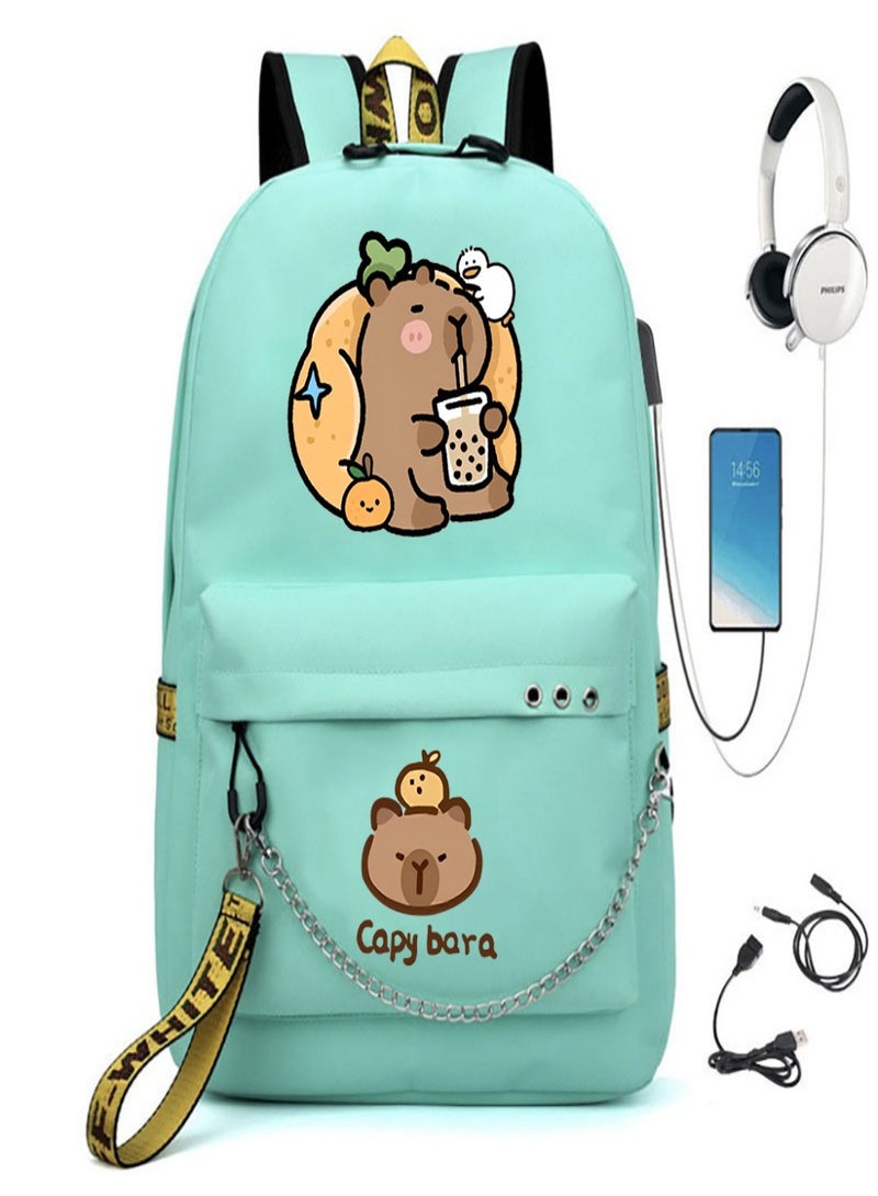 Capybara Children Bag Sackpack Backpack Laptop Sports Bags Fashion for  Kids