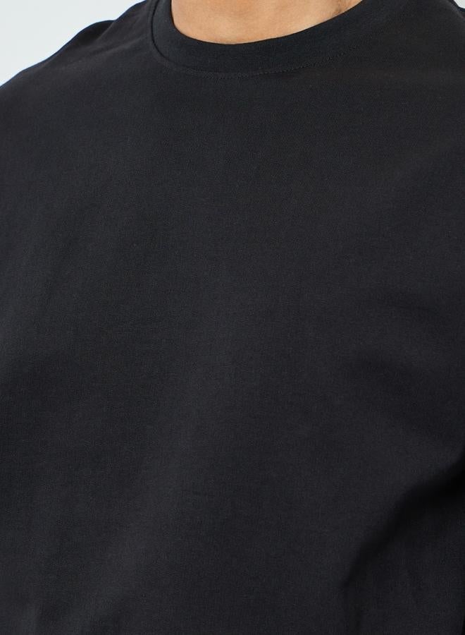 Styli Men Oversized Crew Neck Terry T-Shirt - Image 4