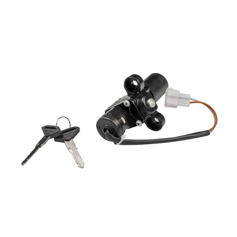Deutsche High Performance Ignition Switch Lock Set Fit For Bajaj XCD-125 / XCD-135 / Pulsar 135 / Pulsar 150 UG4 / UG4.5 (2 Wires), Lock Set with 2 Keys | 2 PIN - Image 2