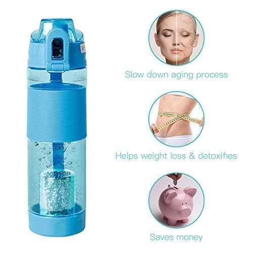 Cheshu Enterprise Cheshu Enterprise Alkaline Water Bottle hydrogen Generator Ionizer Purifier for Sport Healthy and Fit Life Lifestyle Multicolor Pack Of 1  - Image 3