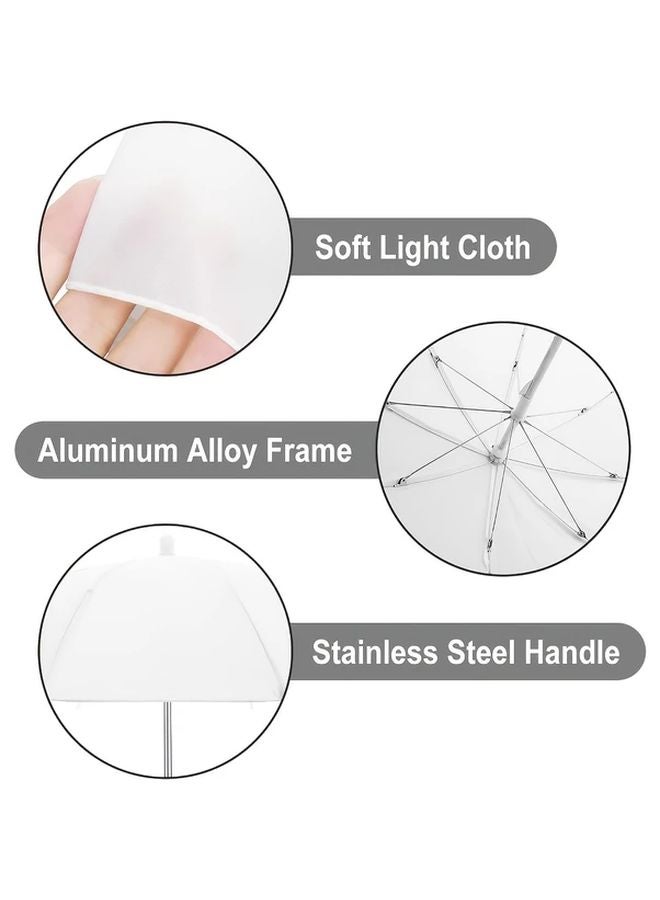 NEWKS 22 8 Inch Translucent Reflector Umbrella Soft Light Diffuser For Photo Video Studio 1pc - Image 5