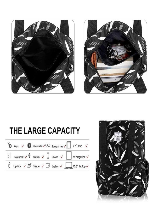 KAMO Floral Tote Bag - Waterproof Lightweight Handbags Travel Shoulder Bag for Hiking Yoga Gym Swimming Travel Beach - Image 5