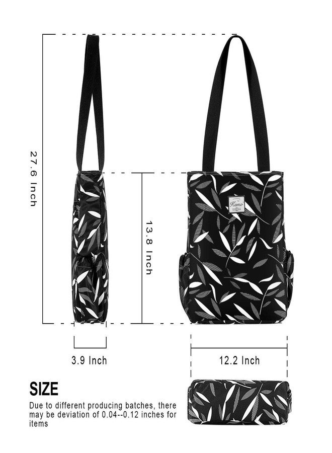 KAMO Floral Tote Bag - Waterproof Lightweight Handbags Travel Shoulder Bag for Hiking Yoga Gym Swimming Travel Beach - Image 3