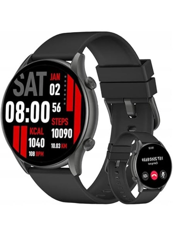 KIESLECT Calling Smart Watch Leather Black, YFT2024EU - Image 1