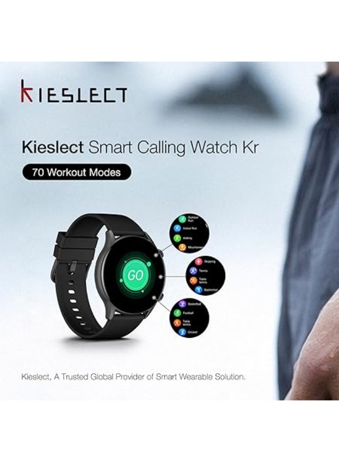 KIESLECT Calling Smart Watch Leather Black, YFT2024EU - Image 3