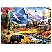 Jeacirio 500 Pieces Jigsaw Puzzles for Adults Puzzle Bear Mountain Nature Puzzle for Elderly Recycled Paper Puzzle 500 Pieces Challenging Puzzle Family Game Great Gift for Friends 205 x 15 Inch - Image 3