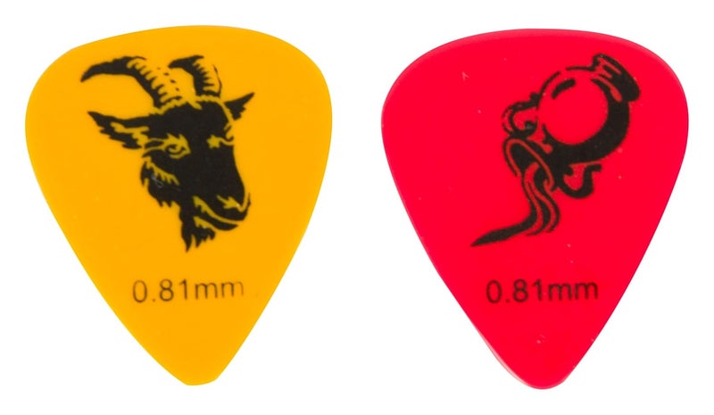 Alice Designer Constellation Guitar Picks Set Of 6 Made Of Celluloid Material (2 Each Picks Of 0.46 mm, 0.71 mm, 0.81 mm) - Image 3