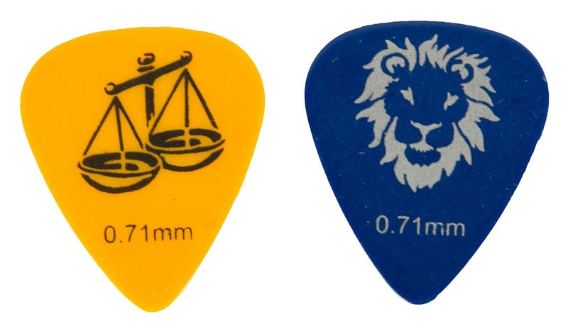 Alice Designer Constellation Guitar Picks Set Of 6 Made Of Celluloid Material (2 Each Picks Of 0.46 mm, 0.71 mm, 0.81 mm) - Image 4