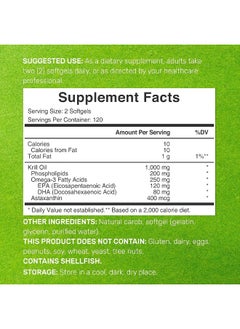 DEAL SUPPLEMENT Eagle Shine Vitamins 2 Pack Antarctic Krill Oil, 1,000Mg Per Serving, 480 Softgels  - Image 2