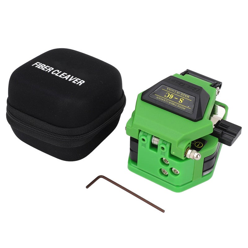Fiber Cleaver: 16 Cleaving Spots 0.8 Degree Cutting Angle Tungsten Steel Blade - Enhanced Stability Precise Cleaving for Fiber Optic Splicing Termination Installation Projects - Image 1