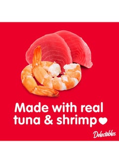 Hartz Delectables Squeeze Up Interactive Lickable Wet Cat Treats For Adult & Senior Cats, Tuna & Shrimp, 32 Count (Packaging May Vary)  - Image 3