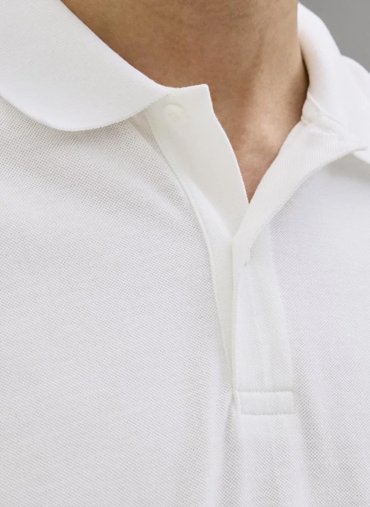 JACK & JONES White Pack:White + Black 2 Pack Regular Fit Polo for Men | Best Price UAE