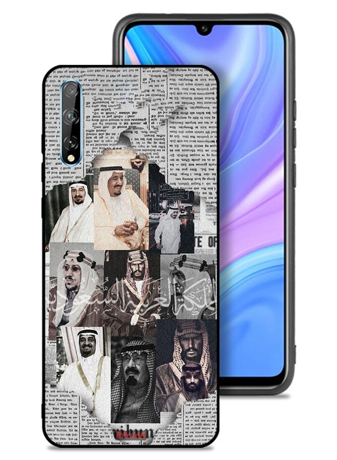 Tolwak Huawei Y8p Protective Case Cover Saudi Kings In News Paper - Image 1