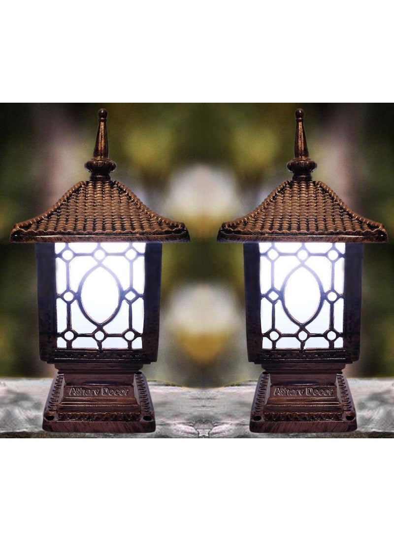 Atharv Decor Gate Light Color Coper - Pack of 2