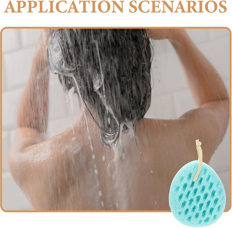 Back Scrubber Sponge Reusable Bath Sponge for Gentle Exfoliating Shower Bathing - Image 3