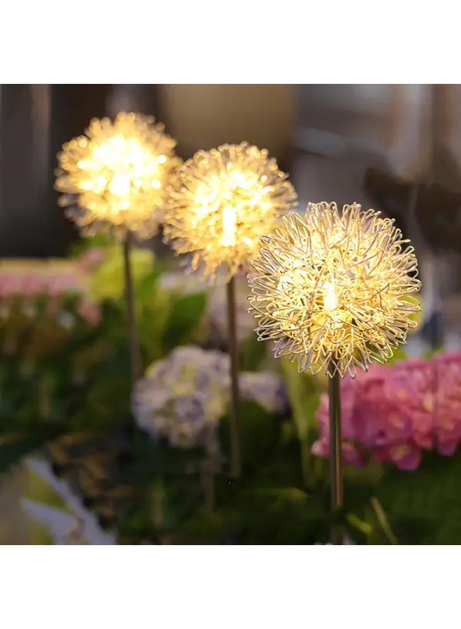 مصباح الحديقة الشمسي الهندباء 2 قطعة للحديقة والشرفة قابل لتعديل السطوع - Image 3