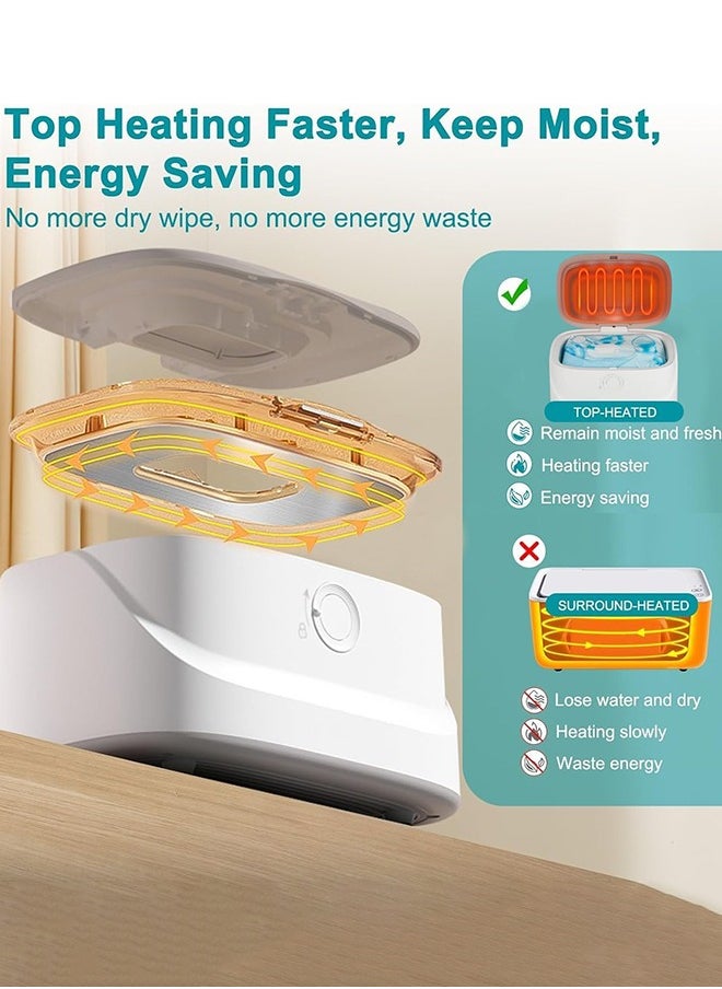 Garlo - Baby Wipe Warmer, Innovative Spring & Child Lock Design, Large Capacity Wipes Dispenser, Fast Heating, 3 Modes of Temperature Heating Control, Diaper Wipe Warmer with Night Light - Image 1