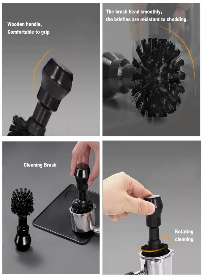 GCFTIFF Espresso Coffee Machine Cleaning Brush Set,Group Head Cleaning Brush,Coffee Portafilter Cleaning Brush,360°Nylon Bristle,Effectively Cleaning, Barista Cleaning Tools,58MM - Image 2