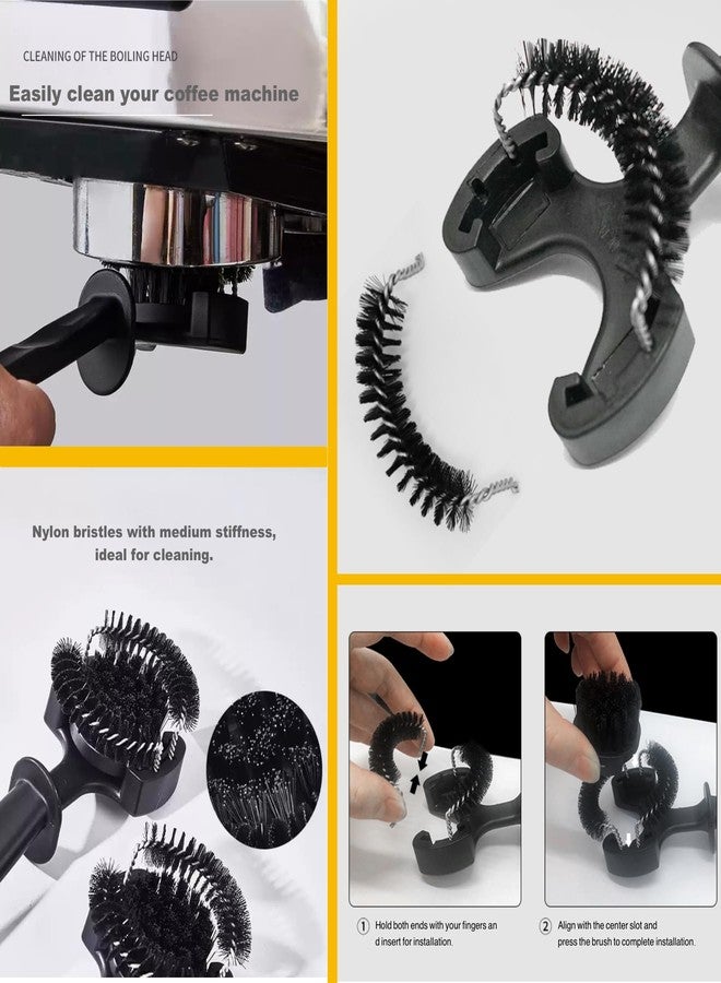GCFTIFF Espresso Coffee Machine Cleaning Brush Set,Group Head Cleaning Brush,Coffee Portafilter Cleaning Brush,360°Nylon Bristle,Effectively Cleaning, Barista Cleaning Tools,58MM - Image 4