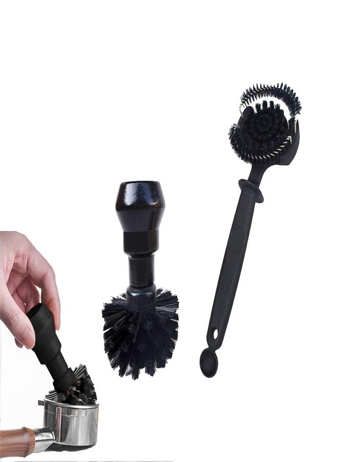 GCFTIFF Espresso Coffee Machine Cleaning Brush Set,Group Head Cleaning Brush,Coffee Portafilter Cleaning Brush,360°Nylon Bristle,Effectively Cleaning, Barista Cleaning Tools,58MM - Image 1