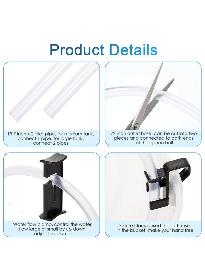 hygger Gravel Vacuum for Aquarium, Aquarium Siphon Vacuum Cleaner for Fish Tank Gravel and Sand Cleaning, Remove Dirt, Water Change, Aquarium Gravel Cleaner with Adjustable Water Flow (M) - Image 5