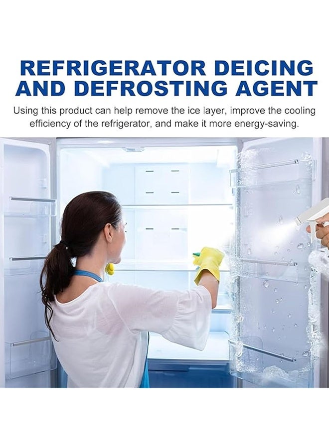 Jakehoe Freezer Defrost Spray ,Powerful Defrosting Spray for Fridge Freezer, Defrosting Spray for Fridge & Freezer, Refrigerator Deicer Spray, Frost Remover for Glass, Faucets & Car Windows (120ml) - Image 2