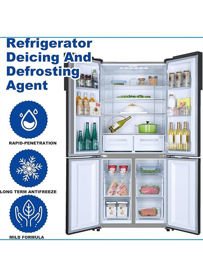 Jakehoe Freezer Defrost Spray ,Powerful Defrosting Spray for Fridge Freezer, Defrosting Spray for Fridge & Freezer, Refrigerator Deicer Spray, Frost Remover for Glass, Faucets & Car Windows (120ml) - Image 3