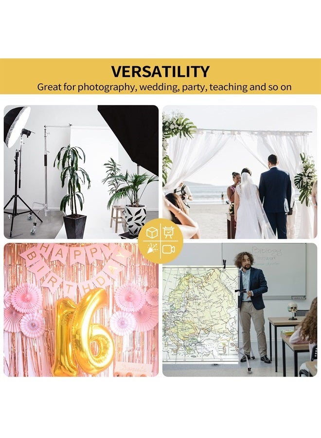 Meking Pro Stainless Steel Telescopic Backdrop Crossbar Max Length 10 ft/3m Adjustable Background Support Cross Arm, Backdrop Pole for C Stand - Image 3