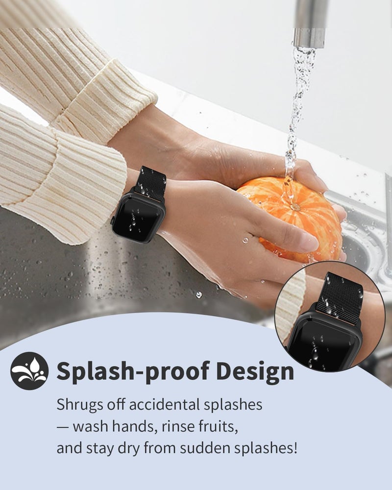 Sunnywoo حزام رياضي مرن متوافق مع أساور ساعة آبل 40mm 46mm 44mm 49mm 45mm 38mm 41mm 42mm للنساء والرجال، حزام قابل للتعديل مع مشبك مغناطيسي لساعة آي ووتش ألترا، SE، السلسلة 11 10 9 8 7 6 5 4 3 2 1 - Image 5