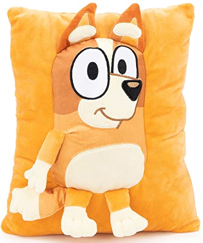 BLUEY وسادة بلوى بينغو الناعمة - وسادة زخرفية فاخرة ناعمة للغاية - قياس 13 بوصة (منتج رسمي) - Image 1