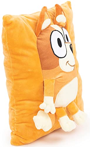 BLUEY وسادة بلوى بينغو الناعمة - وسادة زخرفية فاخرة ناعمة للغاية - قياس 13 بوصة (منتج رسمي) - Image 2