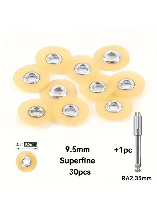 9 5mm Super Fine Yellow Polishing Discs For Composite Materials Grinding - Image 1