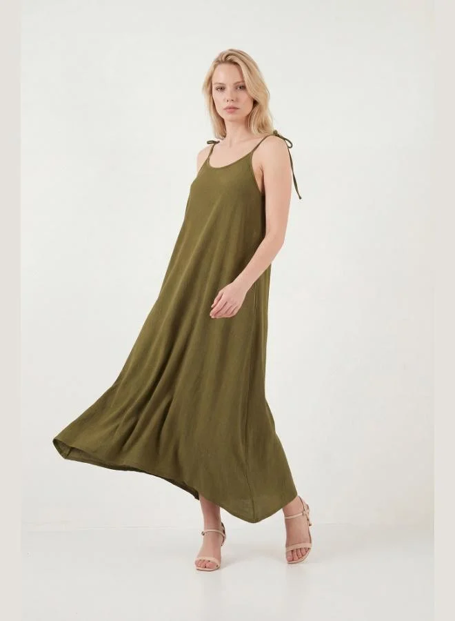 ليلا Lela Regular Fit Strappy Long Dress Women's Dress 5865732