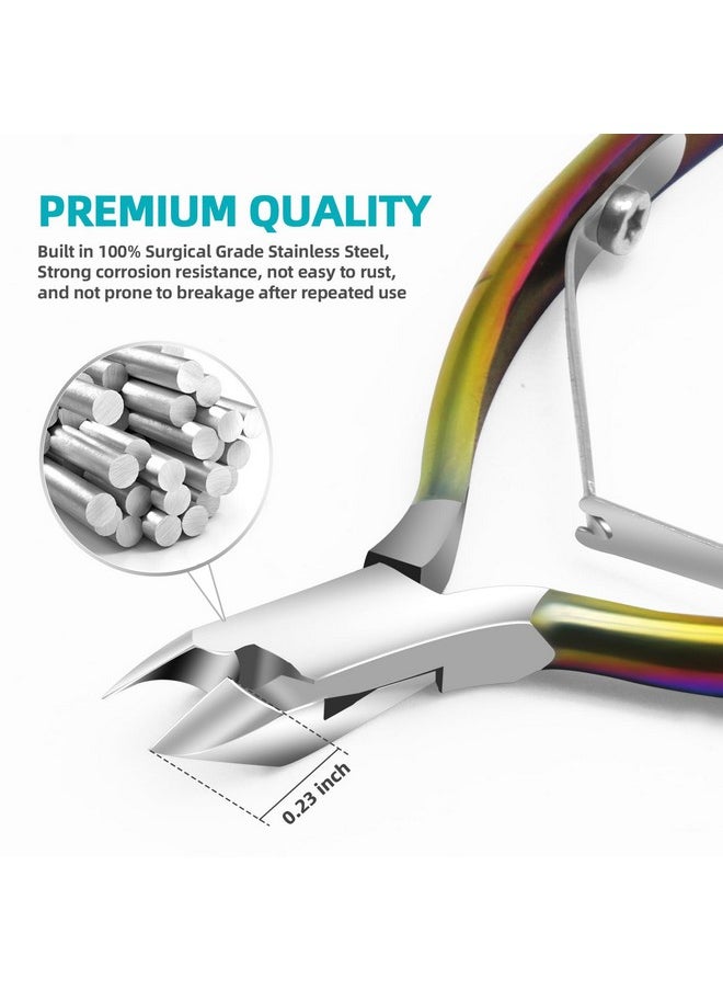 RONAVO - Uticle Cutter Set-Cuticle Trimmer With Cuticle Pusher And Nano Glass Nail Shiner.Ronavo Cuticle Remover Nippers Stainless Steel Cutter Clippers,Professional Manicure Tools For Home And Salon Use - Image 1