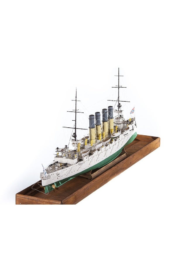 Tsarist Varyag Protected Cruiser DIY Paper Model Kit Handmade Toy Puzzle Gift - Image 3