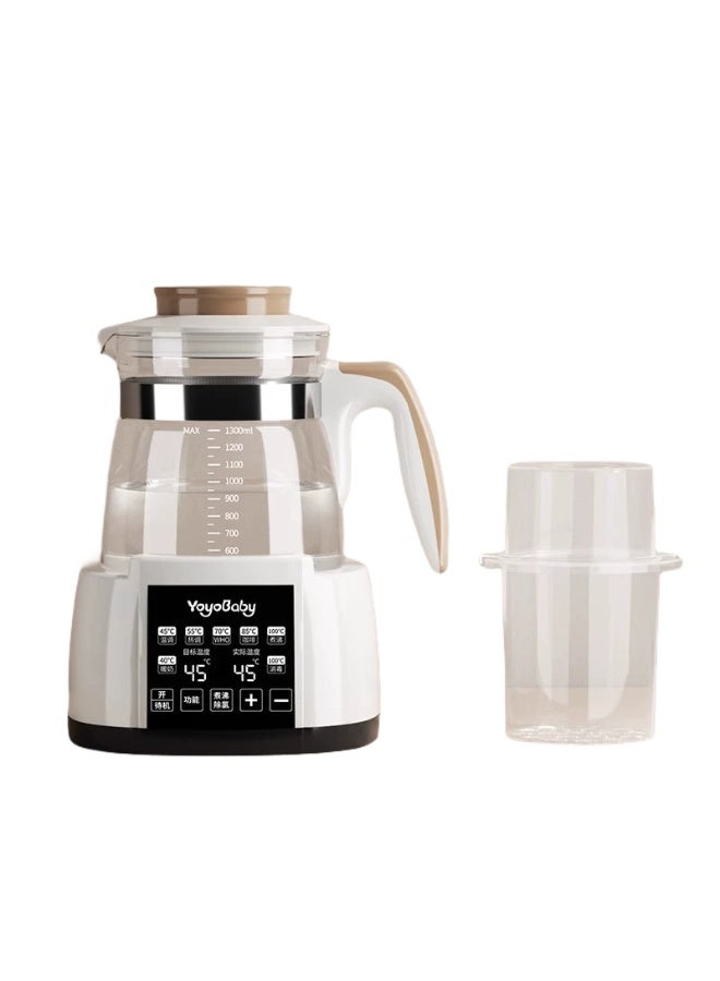 Baby-Specific Constant-Temperature Water Dispenser  Milk Formula Maker with Automatic Hot Water Dispensing  Smart Temperature Control Milk Warming Device  Home Essential Warm Milk Prep Machine White Pot with Memory Function 3L Capacity - Image 1