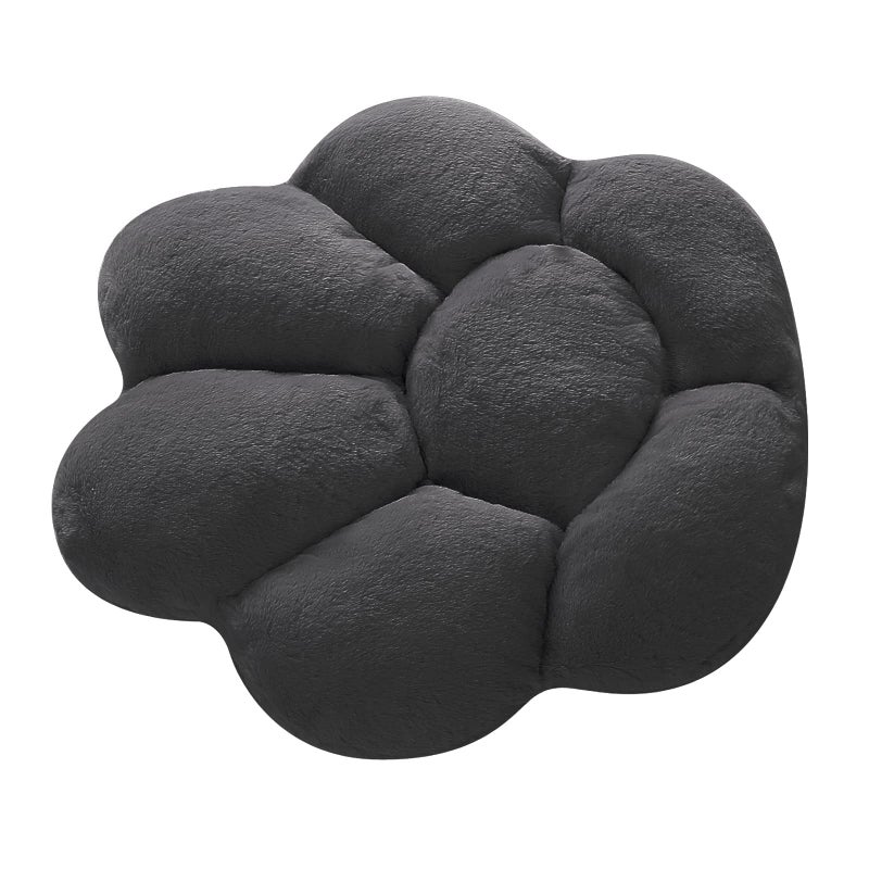 Ditucu Cat Paw Cushion Kawaii Chair Cushions 31.4 x 27.5 inch Cute Stuff Heart-Shaped Seat Pad Comfy Lazy Sofa Office Floor Pillow for Gaming Chairs Room Decor Black - Image 5