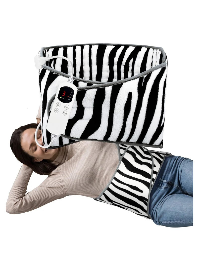 general Newest Heating Pad for Back Pain and Cramps Relief,Fast Heating 6 Levels & 4Timers Auto Shut-Off Waist Heated Wrap Belt for Neck Shoulders Back Gifts for Women Men - Image 1