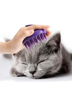 CeleMoon Cat Brush with Soft Rubber Pins, Washable Silicone Pet Brushes for Indoor Cats Grooming Shedding Massage Bath, No Scratching Removes Hair Mats Tangles and Loose Fur for Short to Long Haired