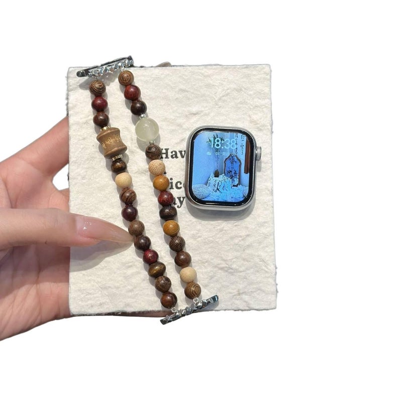 YZL سوار ساعة ذكية سوار راتنج متوافق مع Apple Watch بملاءمة قابلة للتعديل وحزام بديل للاستخدام اليومي باللون أخضر قابل للتعديل باللون الأخضر - Image 1